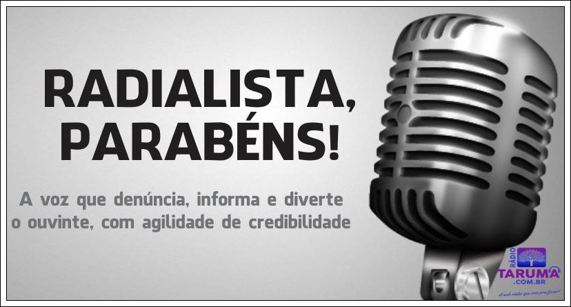 7 de novembro dia do Radialista